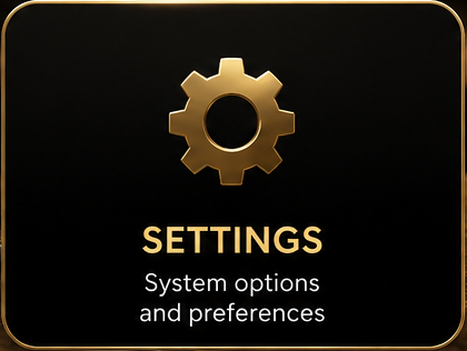 Settings